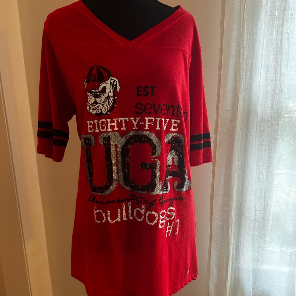 UGA jersey style women’s t-shirt